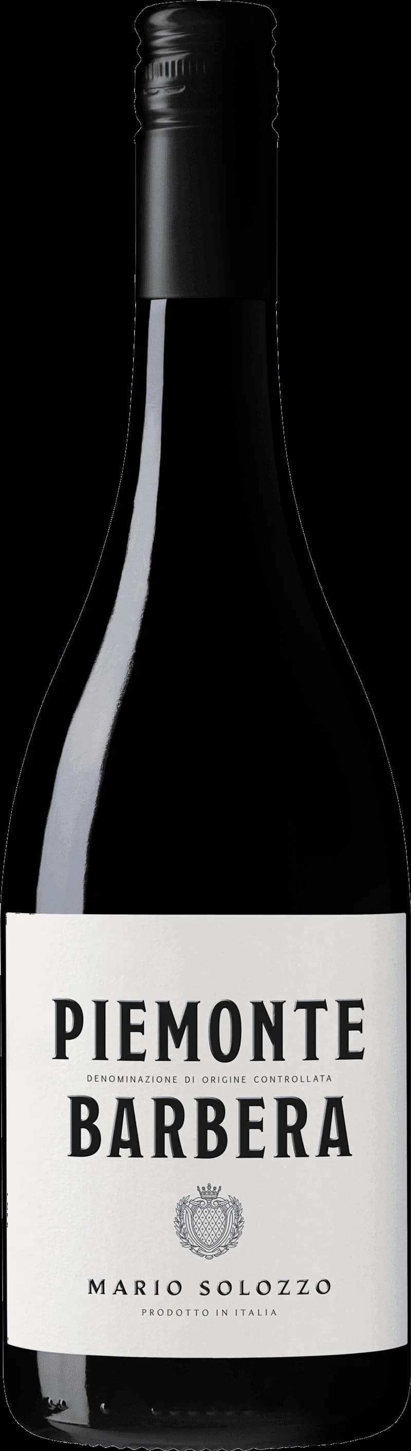 Mario Solozzo rött vin i ett vinglas på en mörk bakgrund