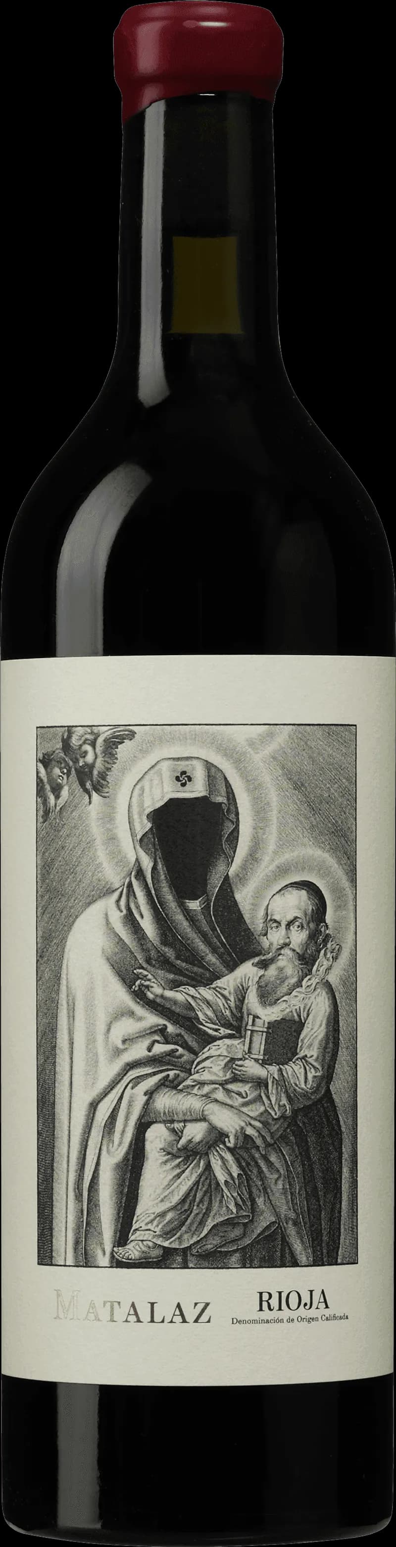 Flaska med rött vin från Matalaz