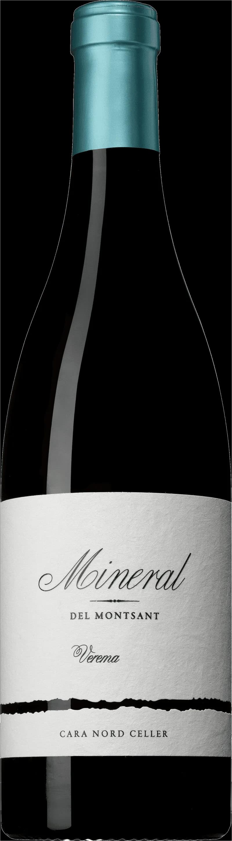 Ett glas mineralrikt rött vin mot en neutral bakgrund.