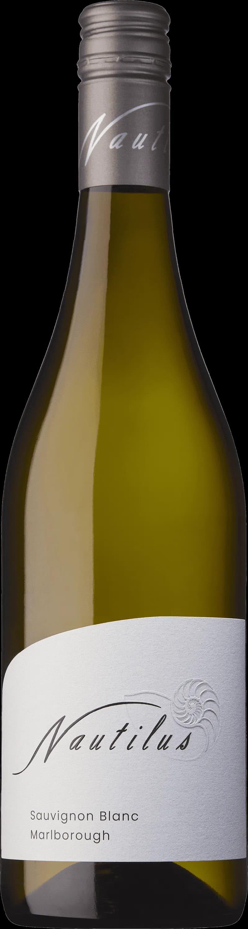 Flaska Nautilus vitt vin på bordet