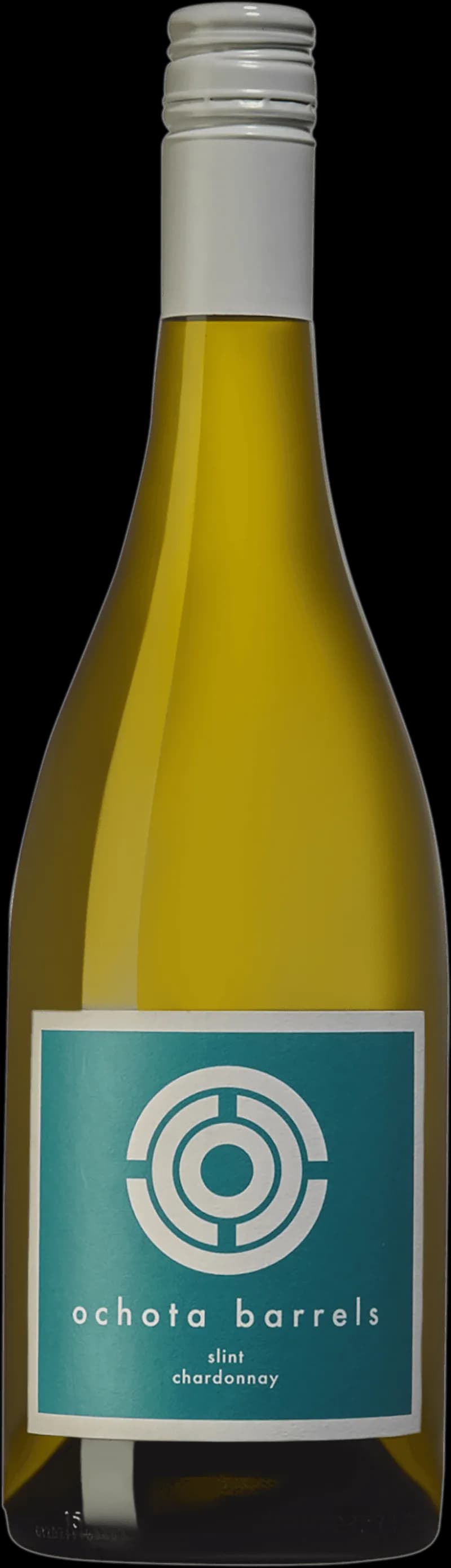 Flaska och glas med vitt vin från Ochota Barrels