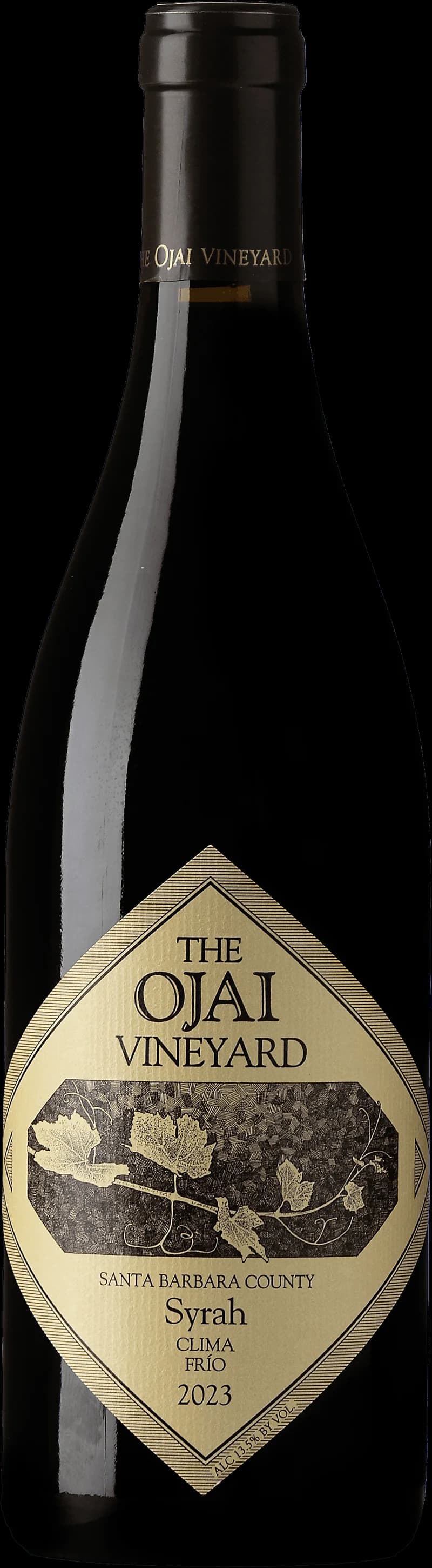 Flaska med rött vin från Ojai