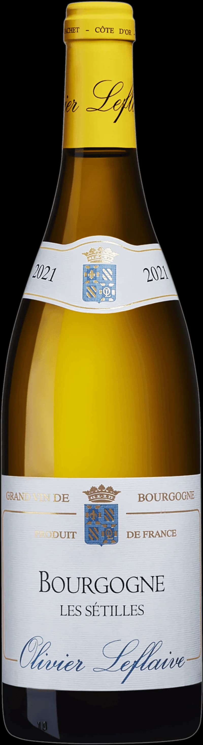 Flaska med vitt vin från Olivier Leflaive