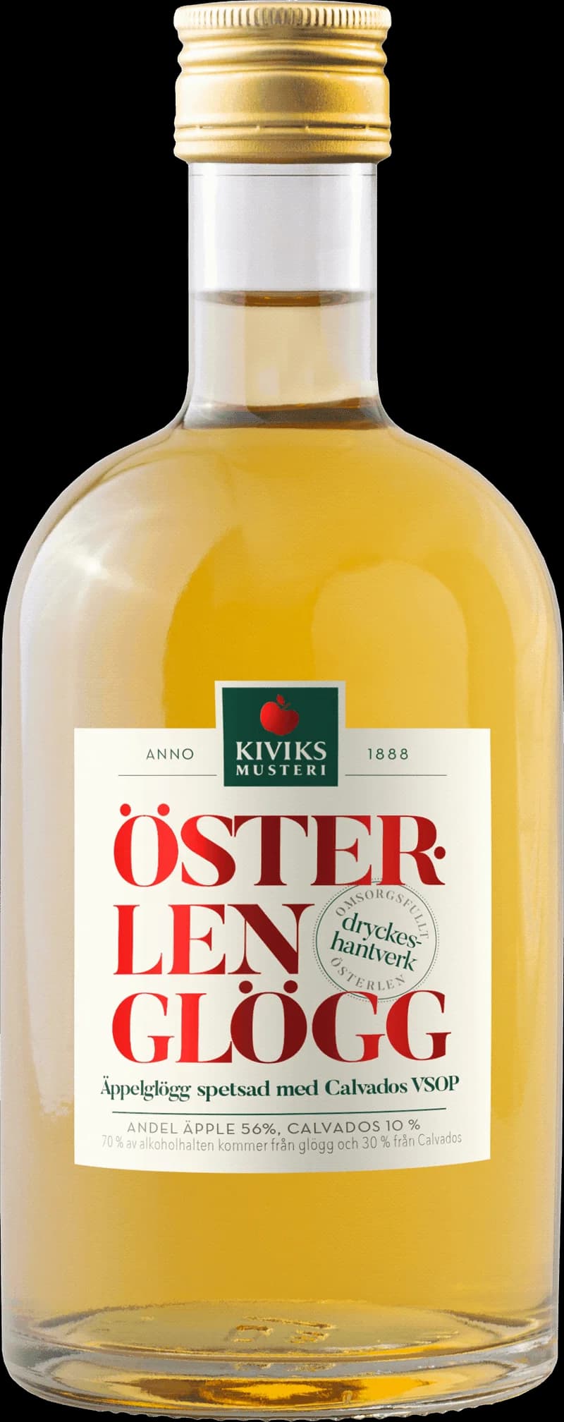 Flaskor med österlenglogg, glögg och glühwein på ett fat.
