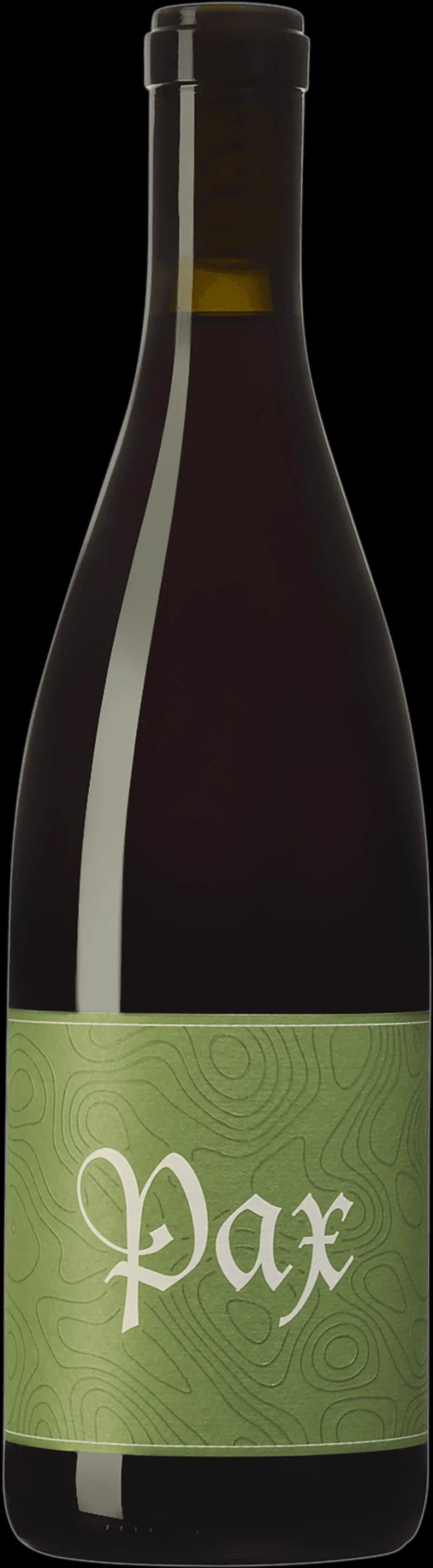 Etikett på rödvinsflaska från Pax Mahle Wines