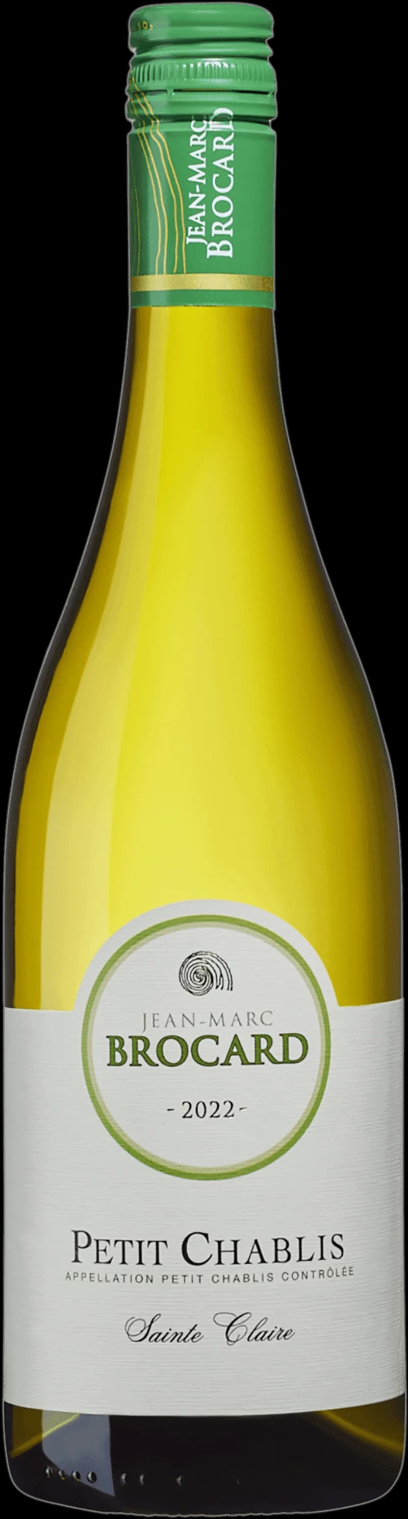 Flaska Petit Chablis vitt vin från Domaine Sainte Claire