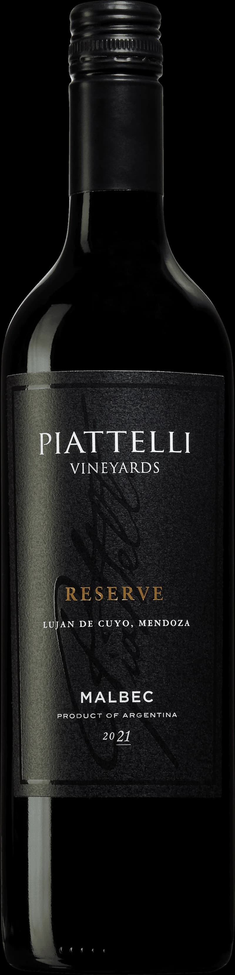 Flaska av Piattelli rött vin på bordet
