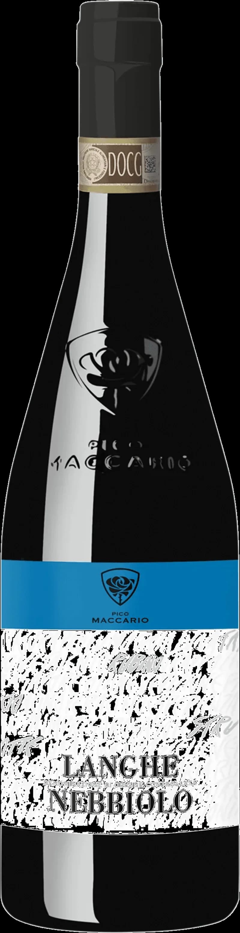 Flaska av rött vin från Pico Maccario