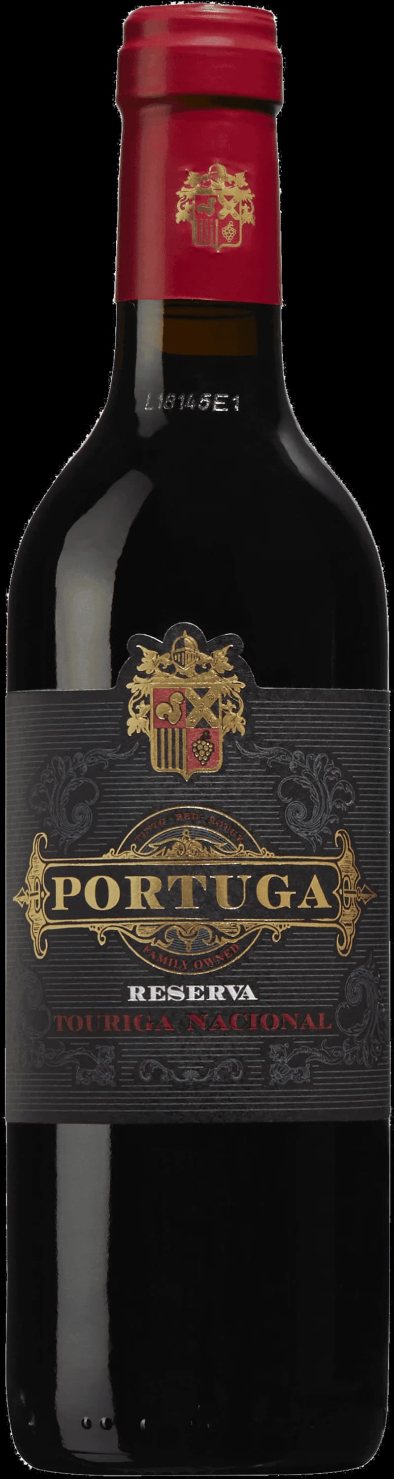 Fotografi av olika portugisiska röda viner på en bordsduk