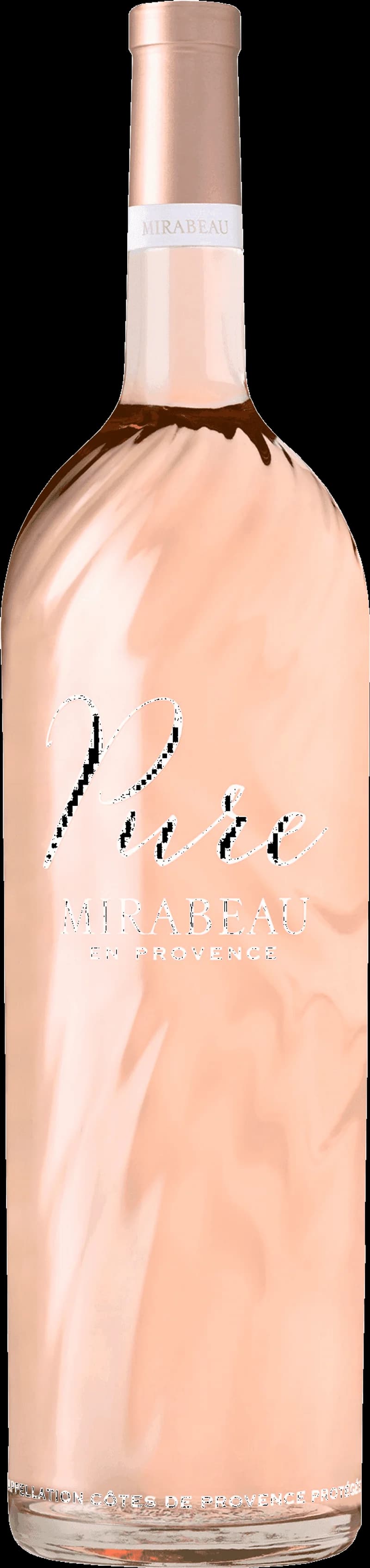 Ett glas rosévin på en ljus bakgrund.