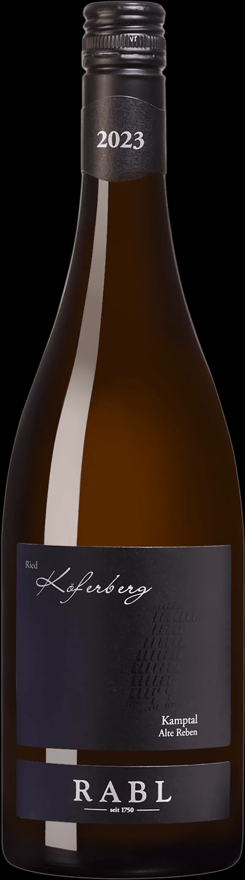 Flaska med vitt vin från Räbl