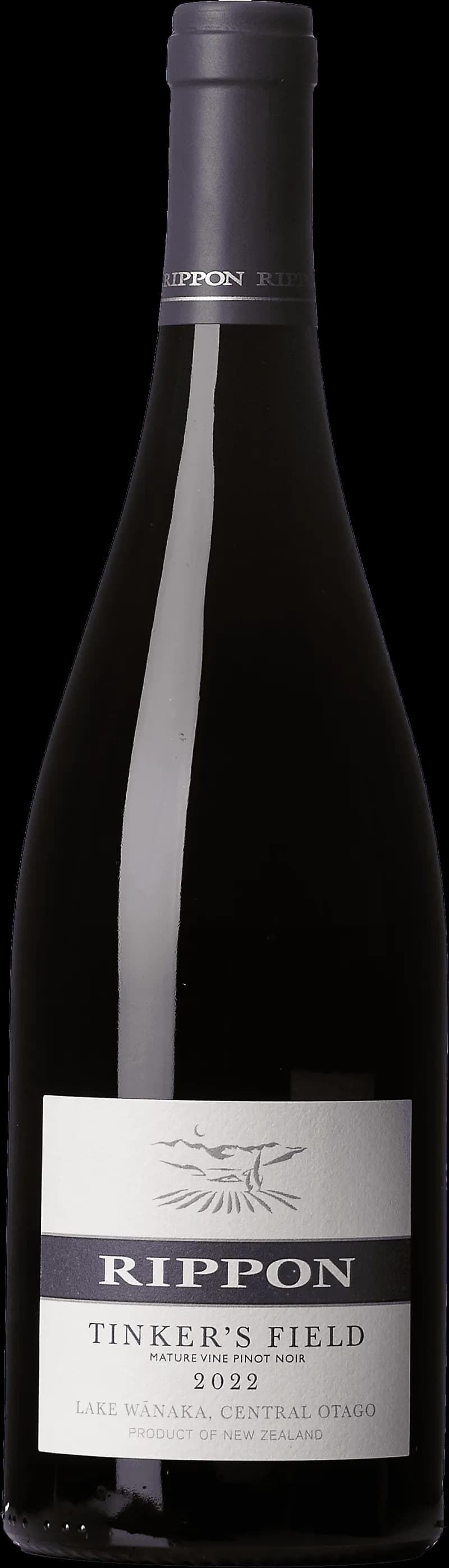 Flaska av rött vin från Rippon Vineyard