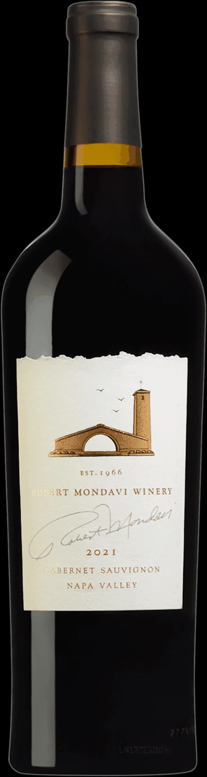 Flaska av rött vin från Robert Mondavi Winery