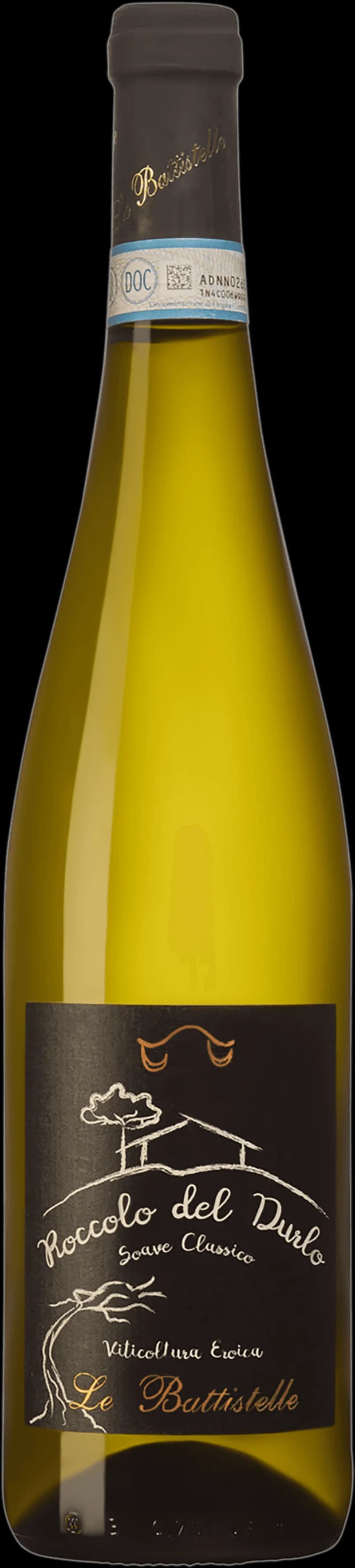 Flaska med vitt vin från Roccolo del Durlo