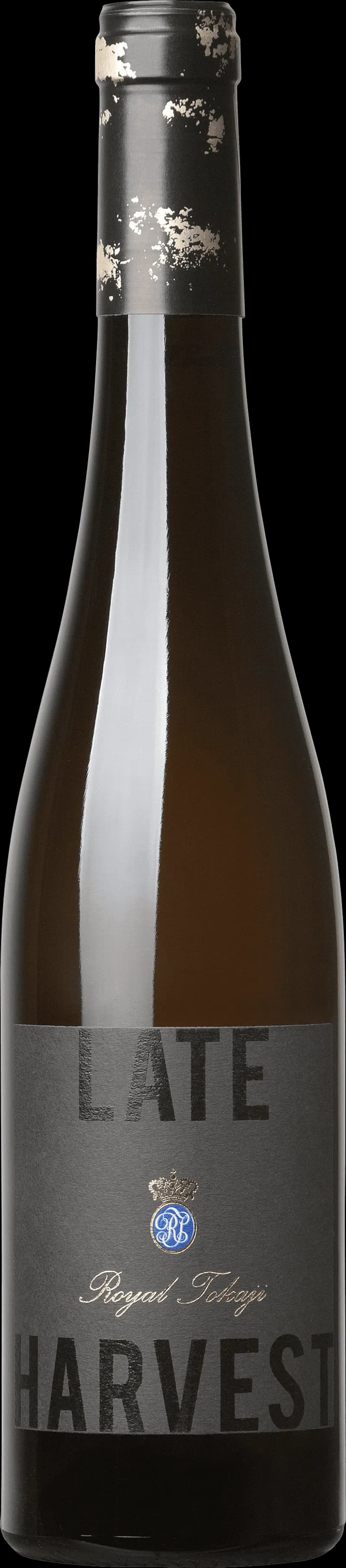 Flaska Royal Tokaji vitt vin mot neutral bakgrund