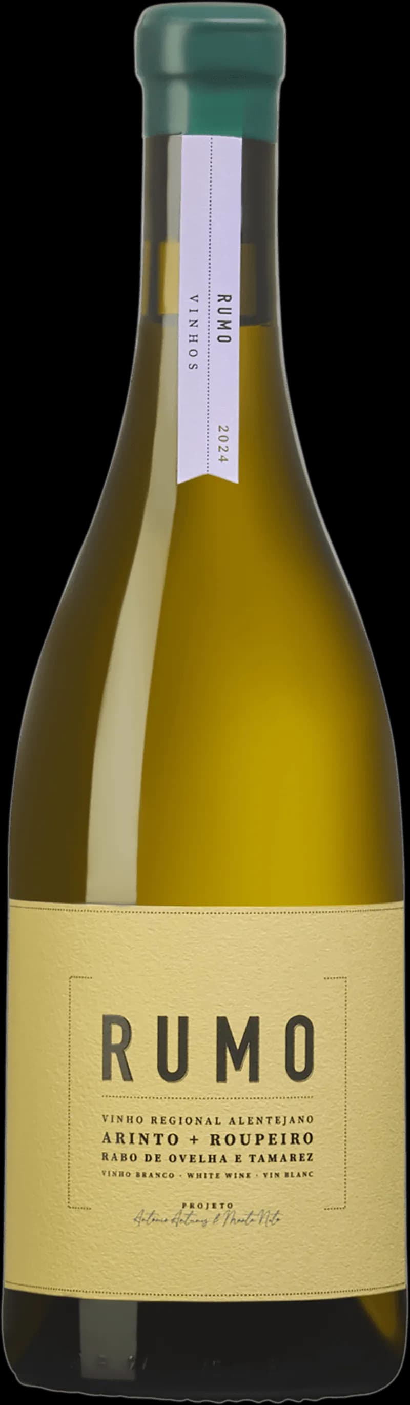 Flaska med vitt vin från Rumö vingård