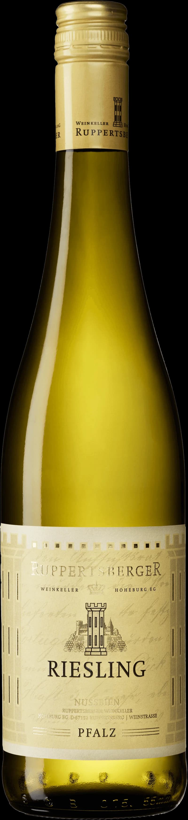 Flaska med vitt vin från Ruppertsberger Nussbien