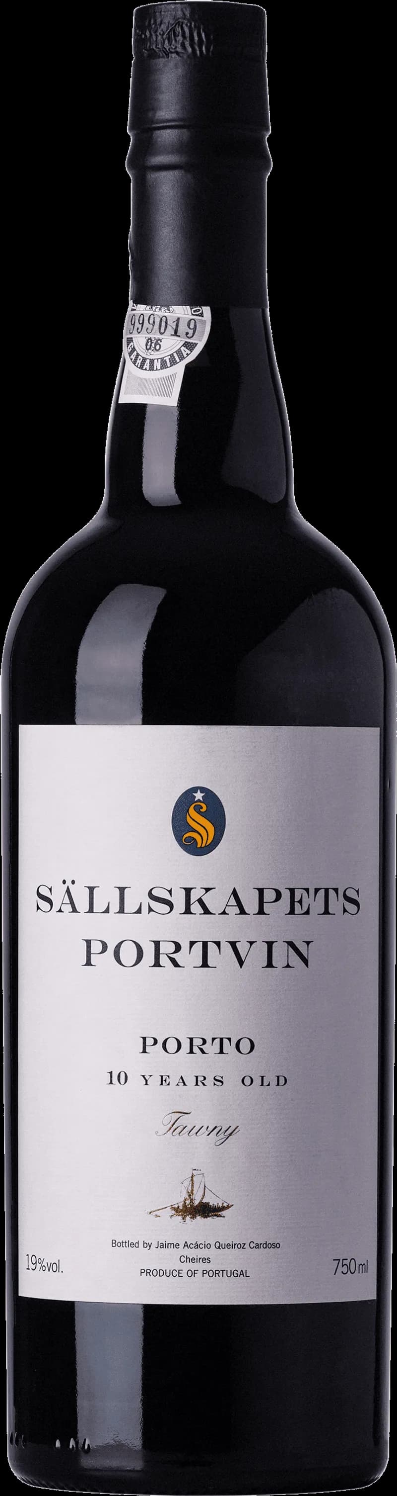 Flaskor och glas med portvin och starkvin från Sällskapets.