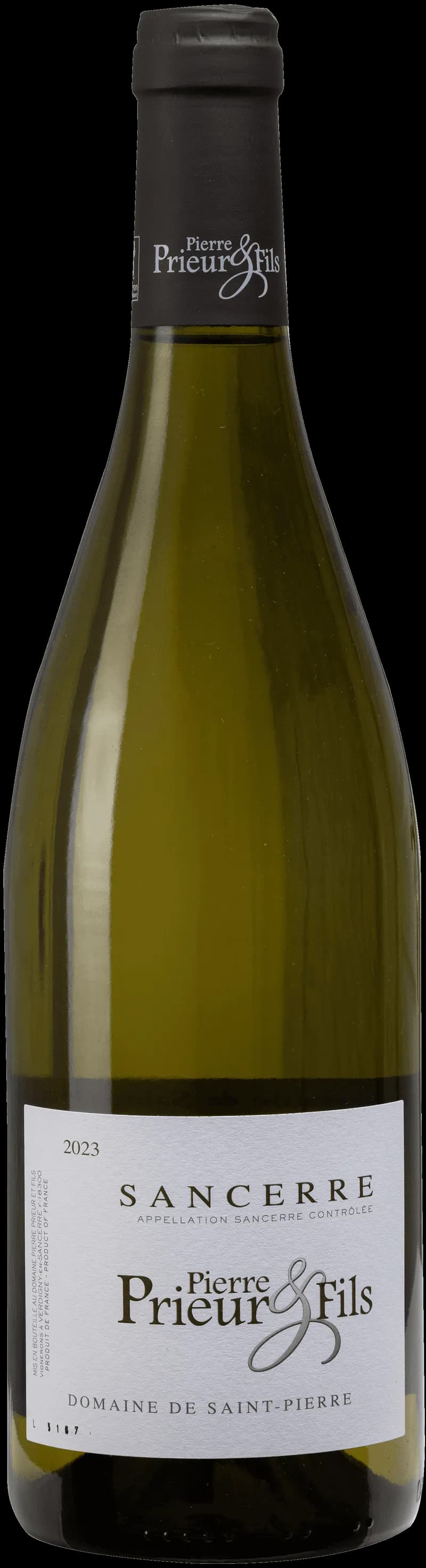 Ett glas svalt Sancerre vitt vin mot en ljus bakgrund.