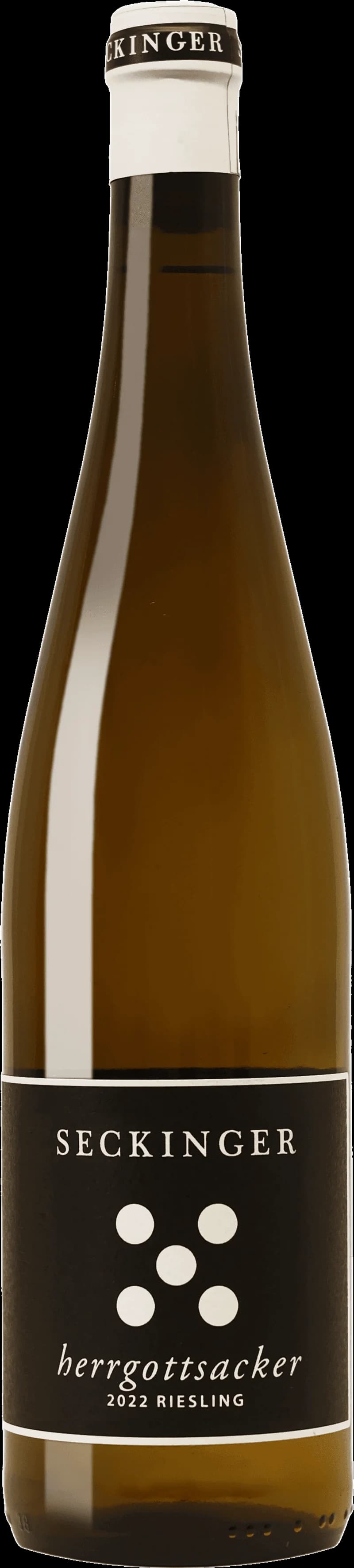 Flaska av vitt vin från Seckinger