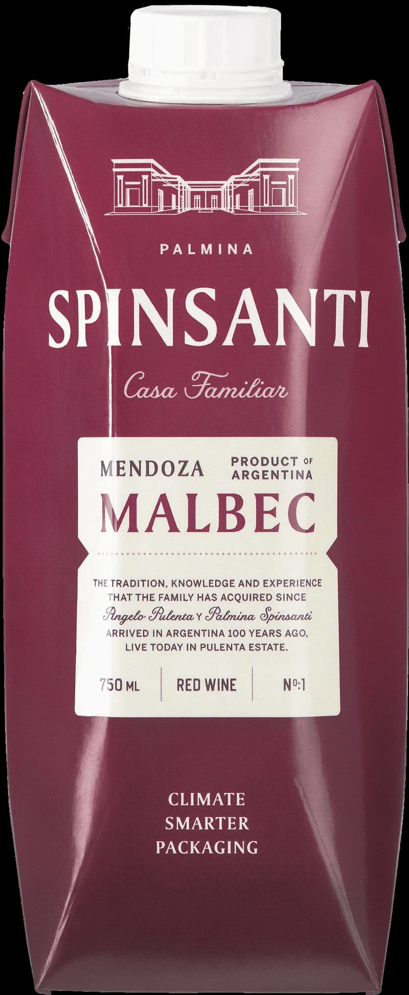 Flaska Spinsanti Malbec rött vin från 2018
