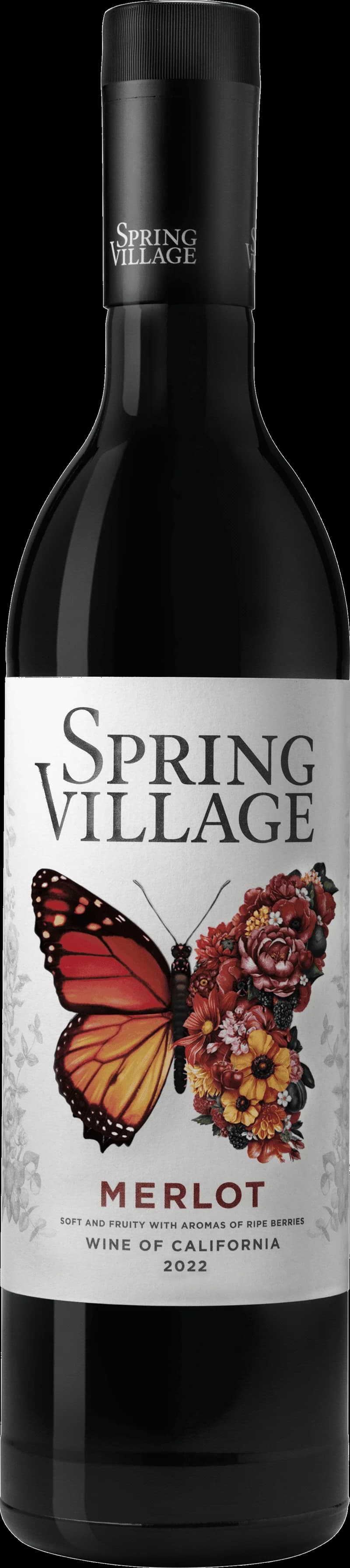 Vårby med rött vin i glas på ett bord med vårblommor