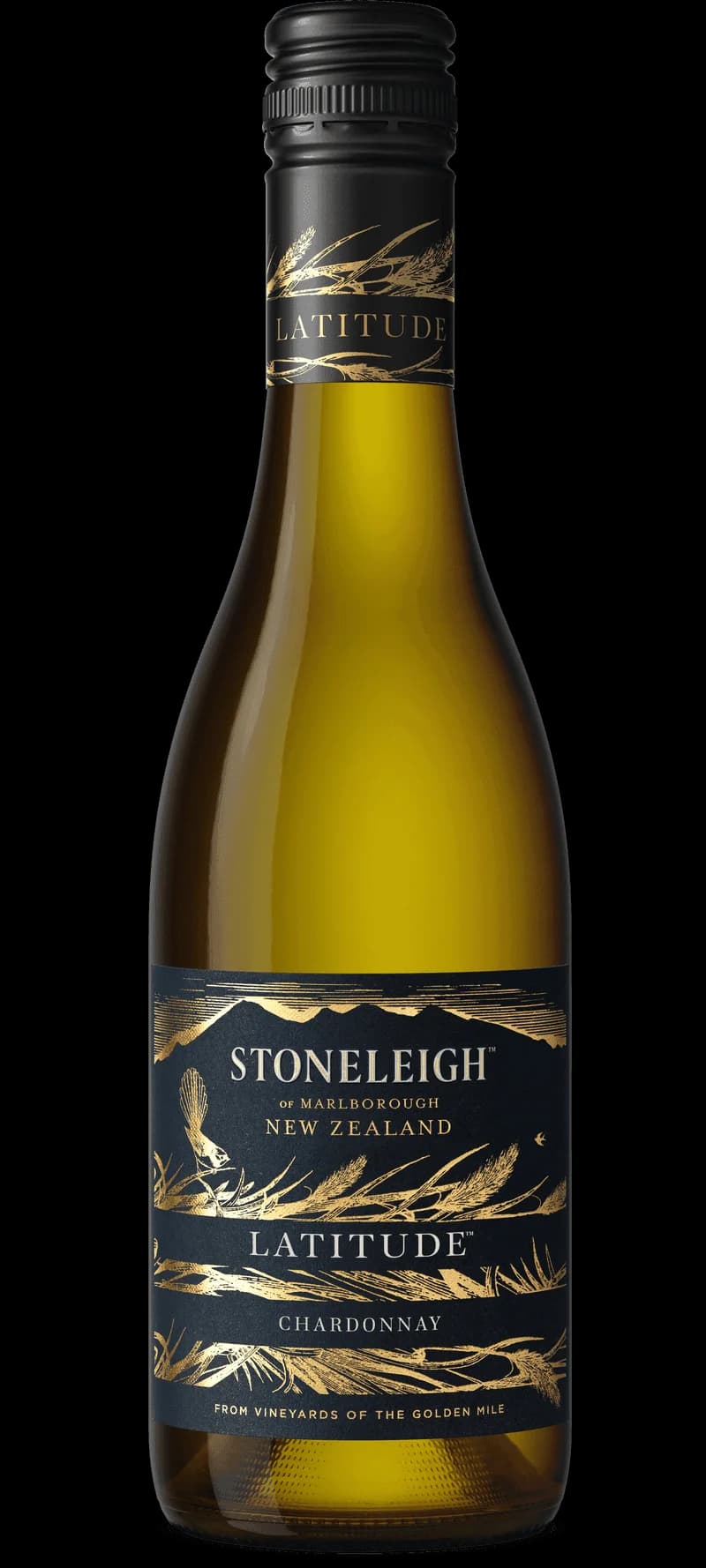 Flaska Stoneleigh Latitude vitt vin mot vit bakgrund