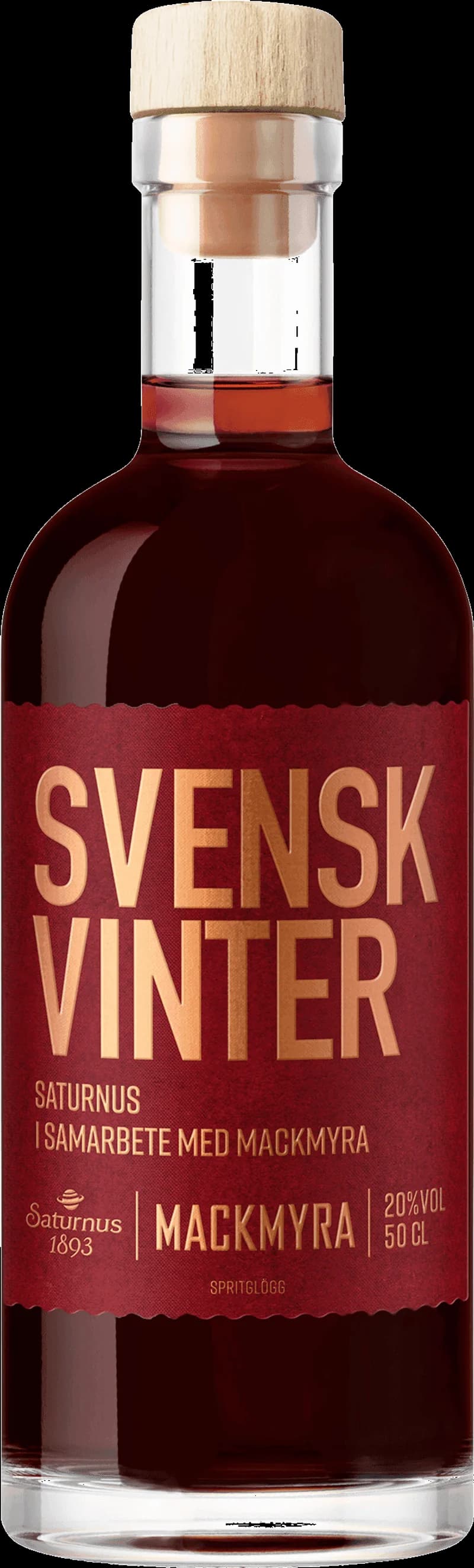 Två glas med röd glögg och glühwein på ett vinterbord med juldekorationer.