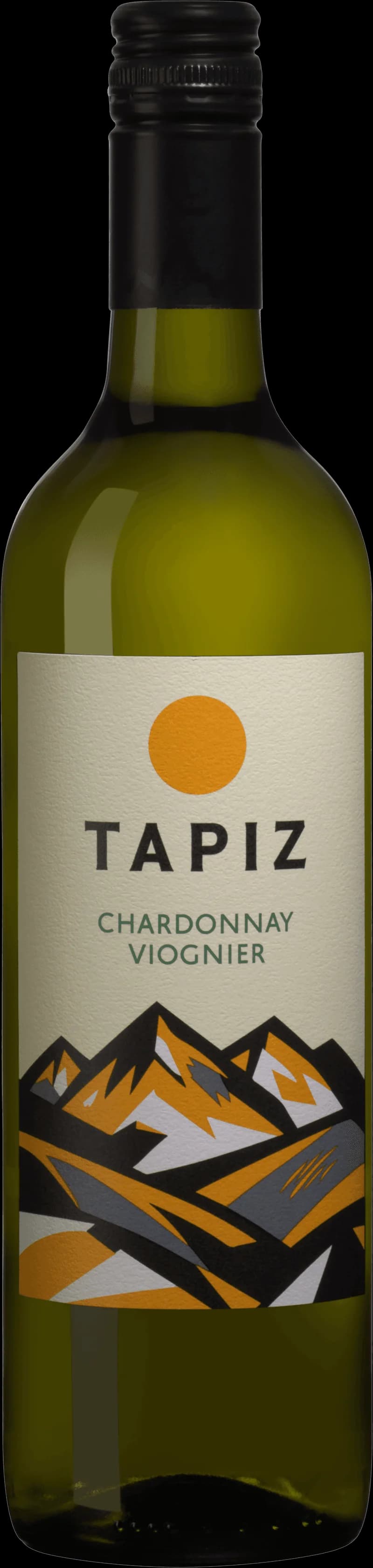 Flaska Tapiz vitt vin på bordet