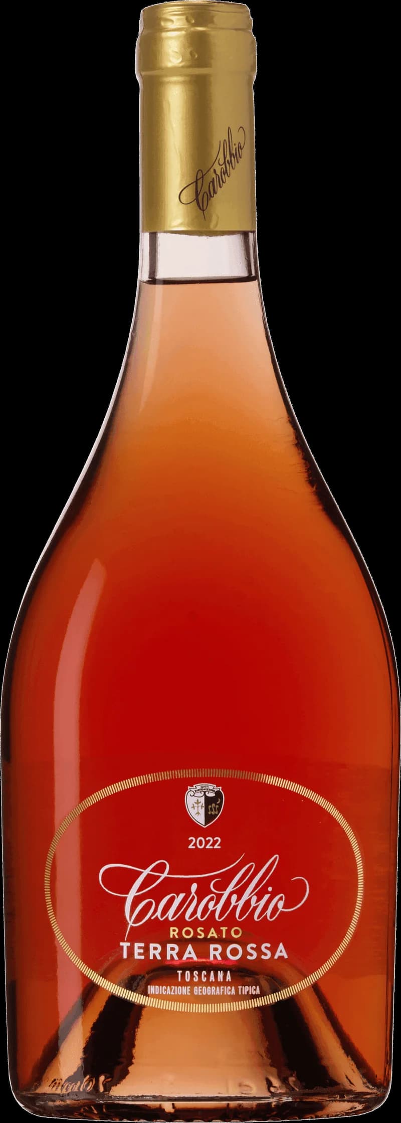 Flaska Tenuta Carobbio rosévin mot ljus bakgrund