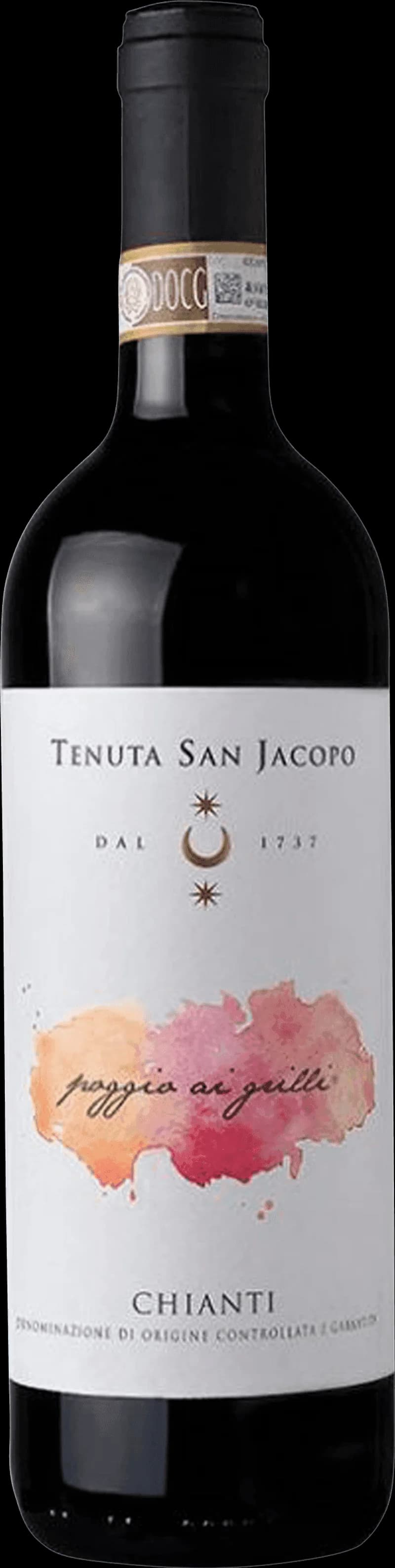 Flaska av rött vin från Tenuta San Jacopo
