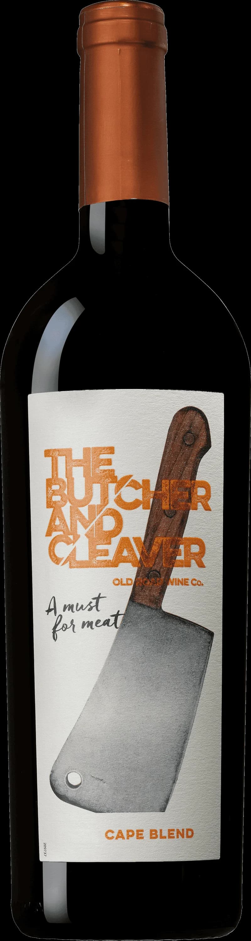 Flaska av rött vin från The Butcher and Cleaver