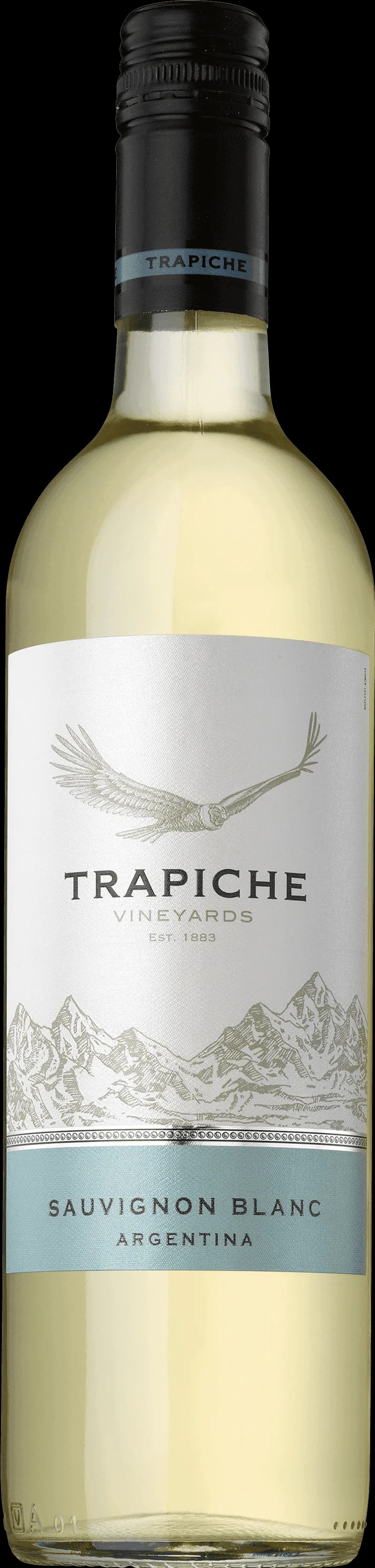 Trapiche Vineyards vingård med vita viner i solnedgång