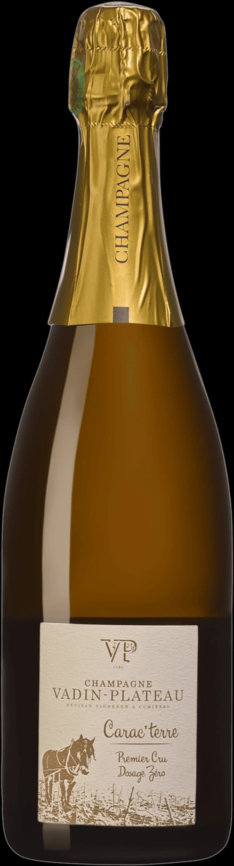 Flaska och glas med mousserande vin från Vadin Plateau