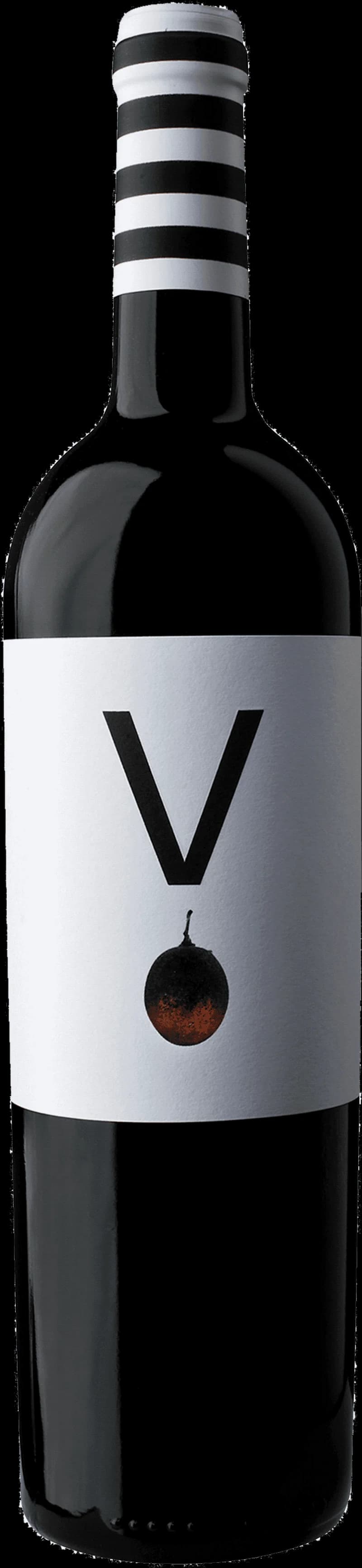Flaska med rött vin från Vedre
