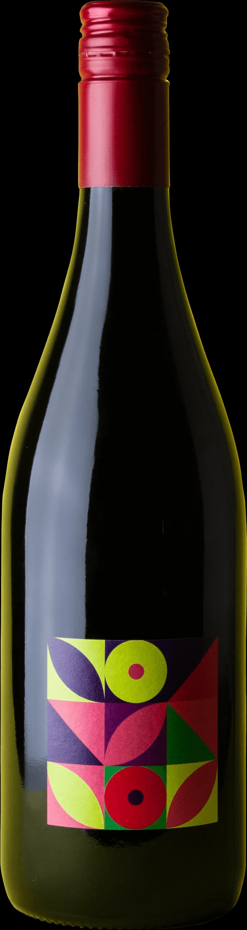 Flaska med rött vin från Velkéer Červené