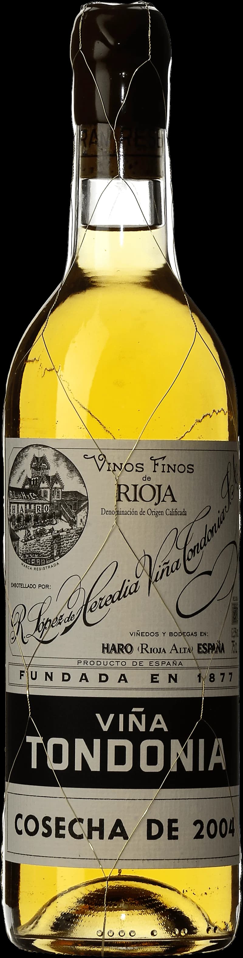 Flaska Viña Tondonia vitt vin från Rioja