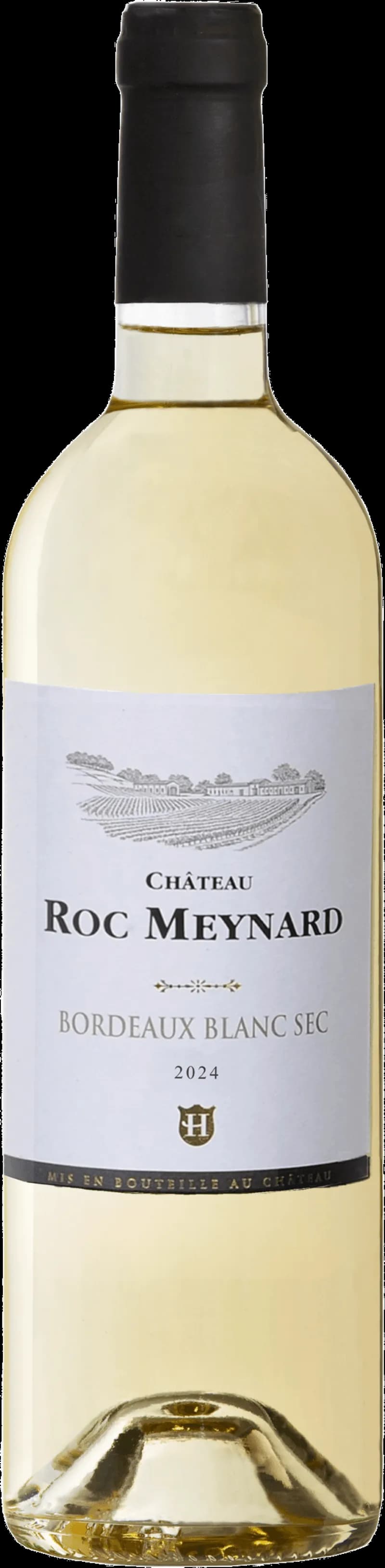 Vingården Vignoble Hermouet med vita viner i glas och flaska.