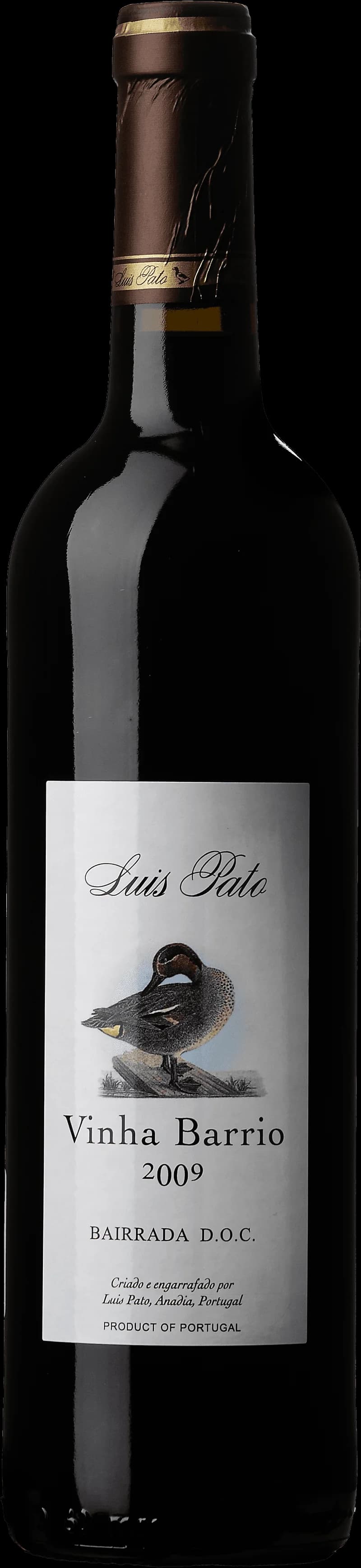 Flaska av rött vin från Vinha Barrio