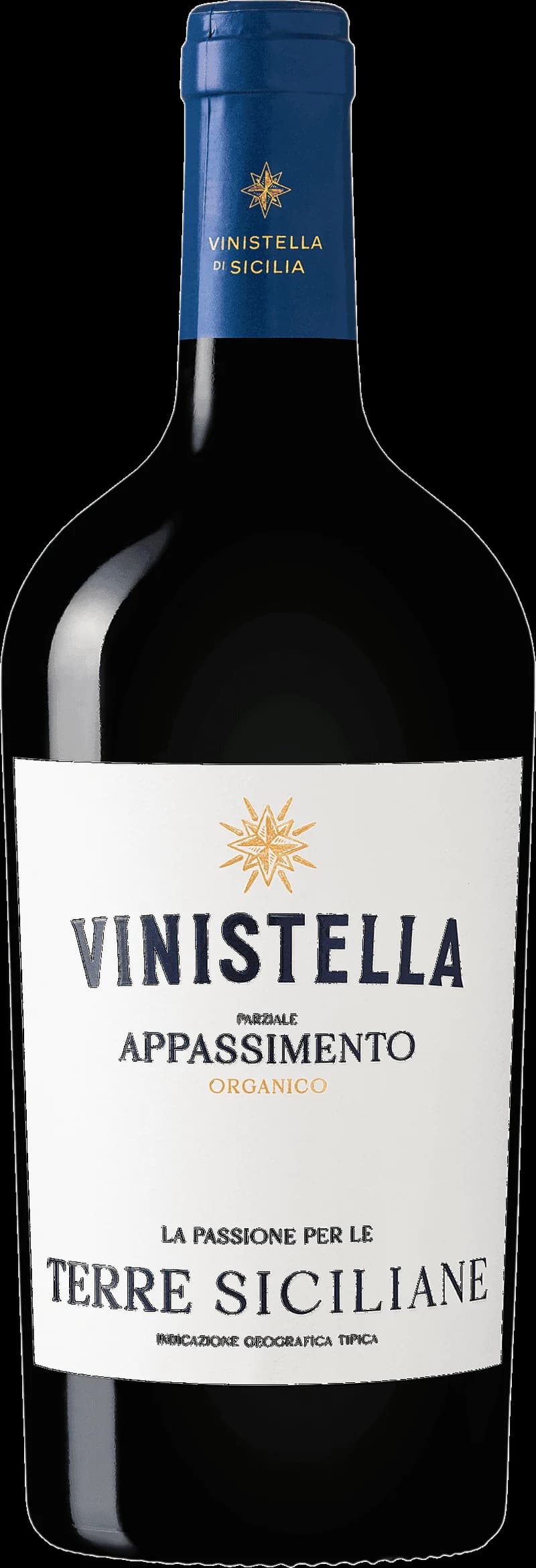 Rött vin från Vinistella i en vinglas på ett bord