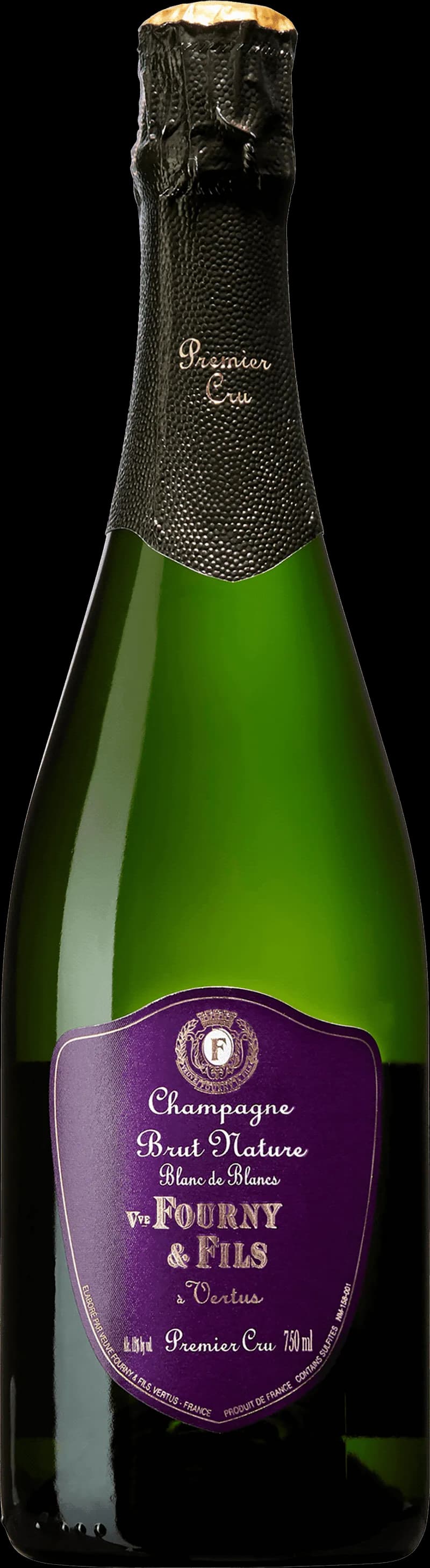 Flaska av mousserande vin från Vve Fourny Fils Premier Cru