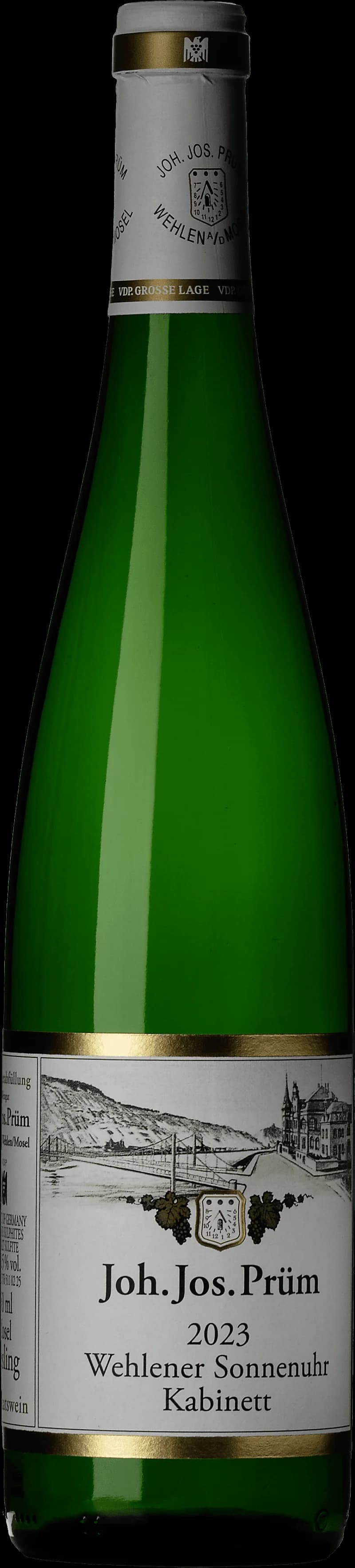 Flaska Wehlener Sonnenuhr Kabinett vitt vin från Mosel