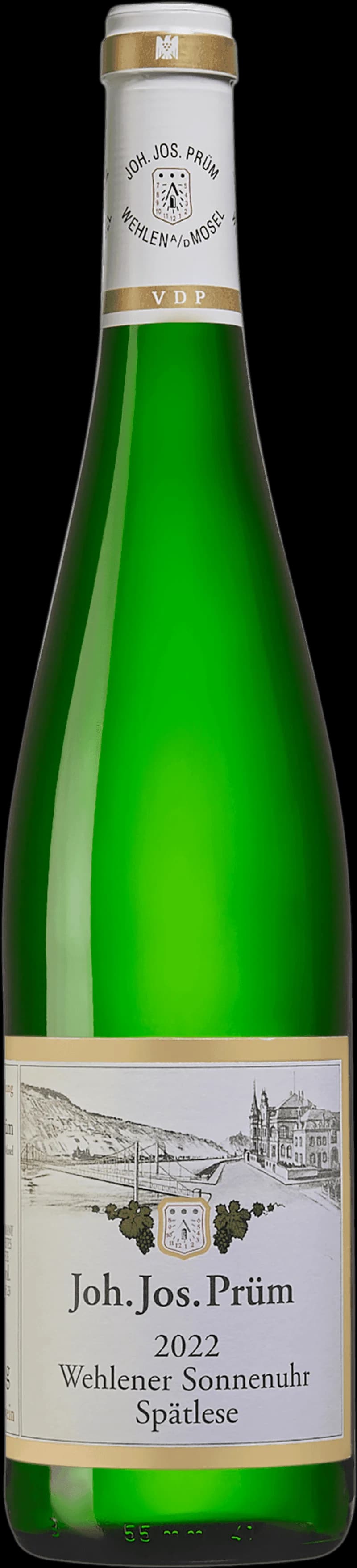 Flaska Wehlener Sonnenuhr Spätlese vitt vin från Mosel