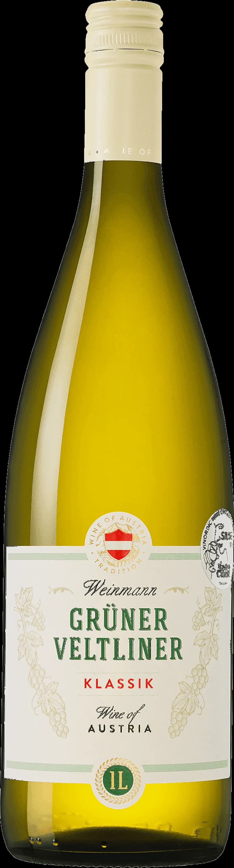 Weinmann vitt vin i ett vinglas