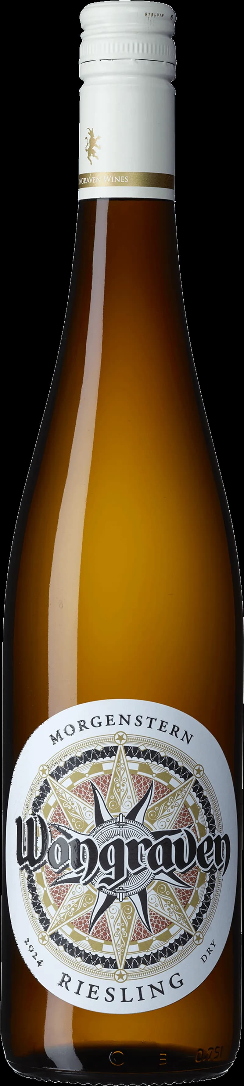Flaska med vitt vin från Wongraven