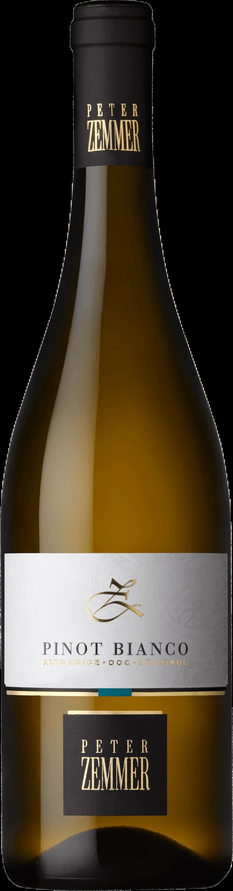 Flaska med vitt vin från Zemmer