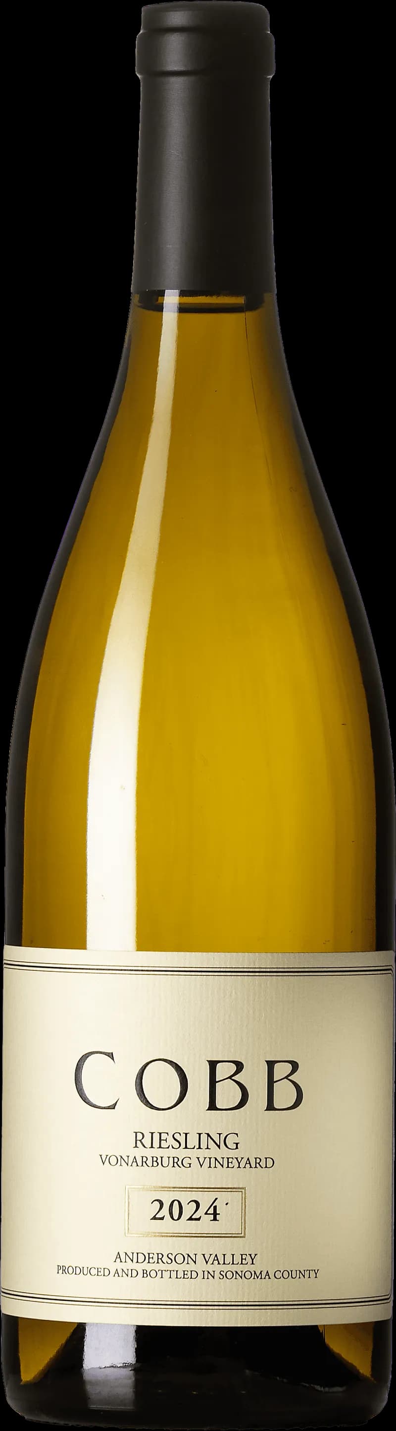 Flaska med vitt vin från Vonarburg