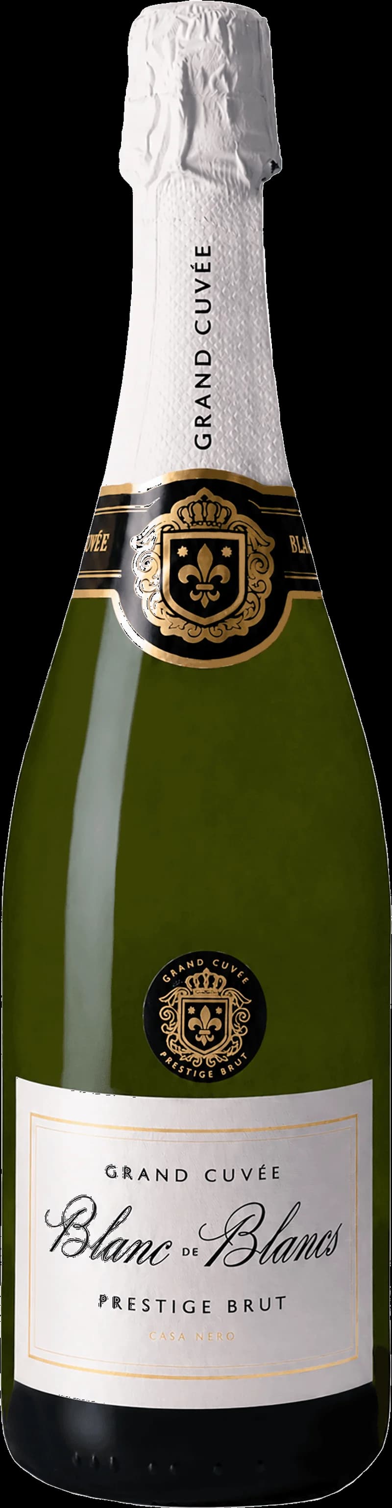 Flaska Casa Nero mousserande vin mot en ljus bakgrund, perfekt för festliga tillfällen.