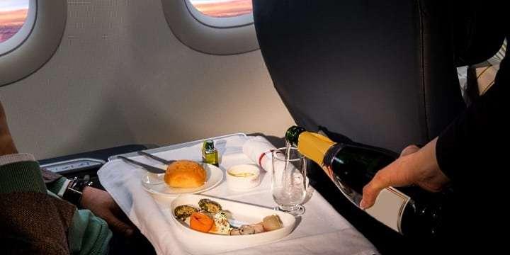 Vin eller inte vin på flygresan?
