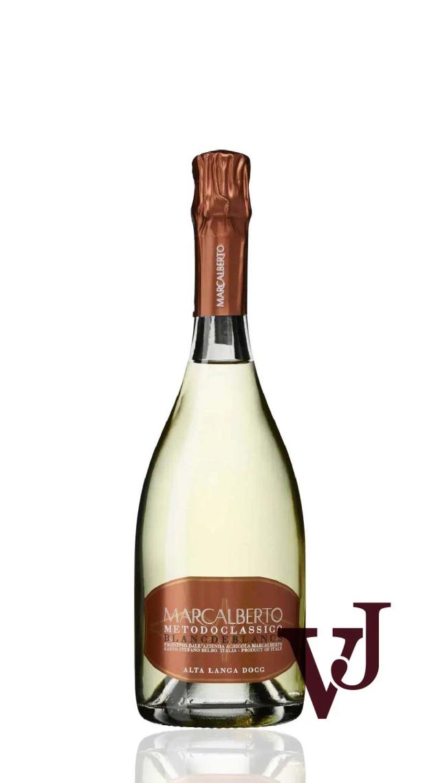 Marcalberto Blancdeblancs Metodo Classico Alta Langa 2018 från www.vinjournalen.se